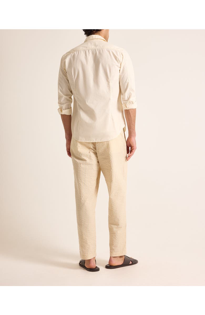 Orlebar Brown Sonoran Seersucker Relaxed Fit Seersucker Stripe Trousers, Alternate, color, Biscuit/Latte Stripe