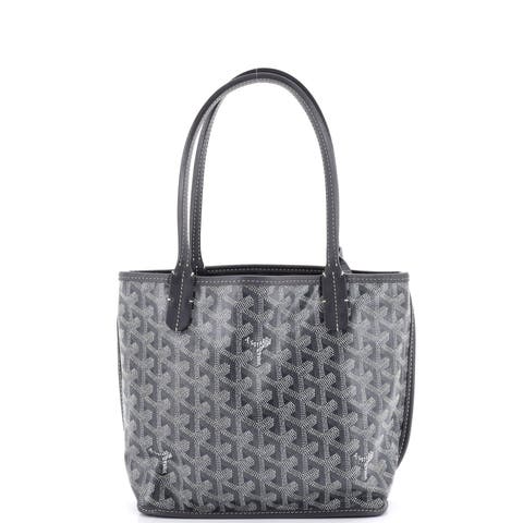 Anjou Reversible Tote Coated Canvas Mini