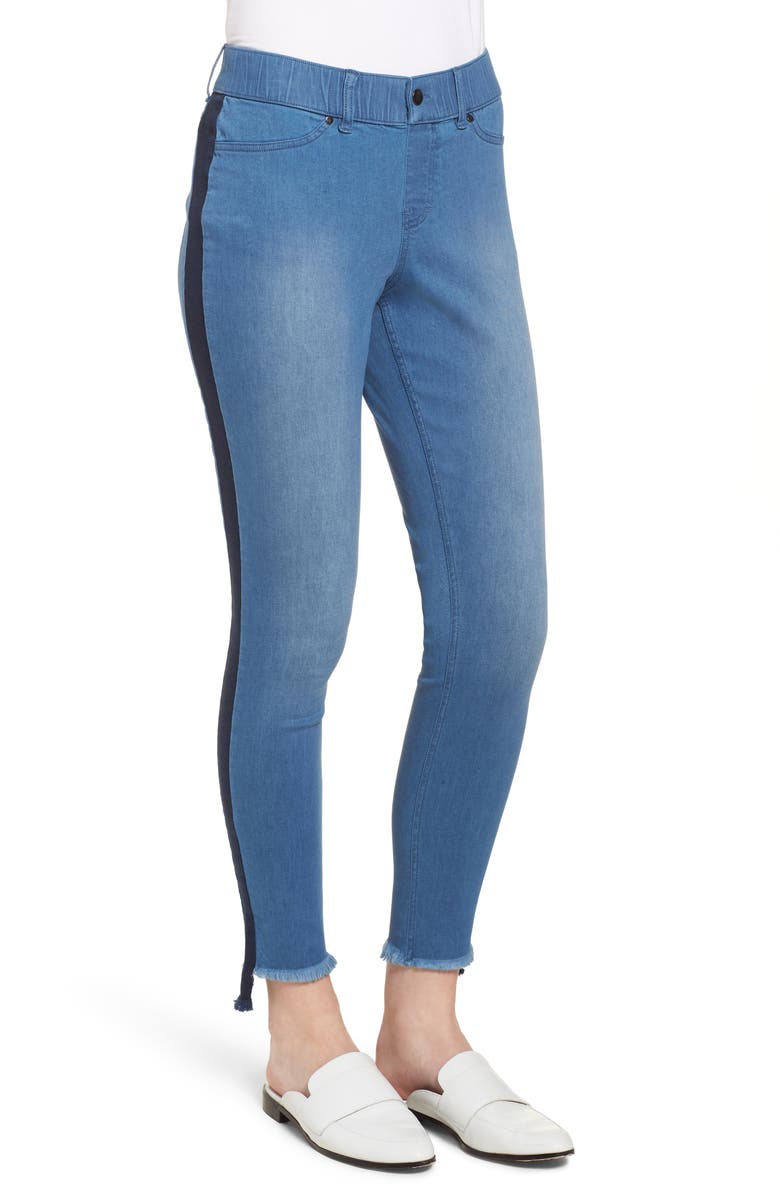 Zeza B by Hue Tuxedo Denim Skimmer Leggings, Alternate, color,