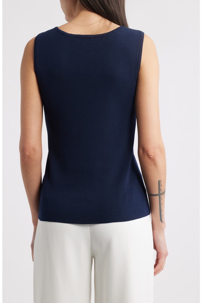 V-Neck Sweater Tank, Alternate, color, NAVY