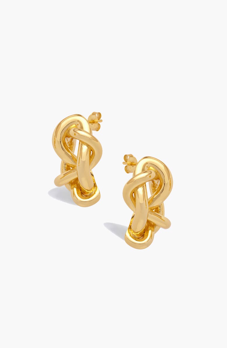 YOJ Kalno Maxi Stud Earrings in Gold, Alternate, color, Gold