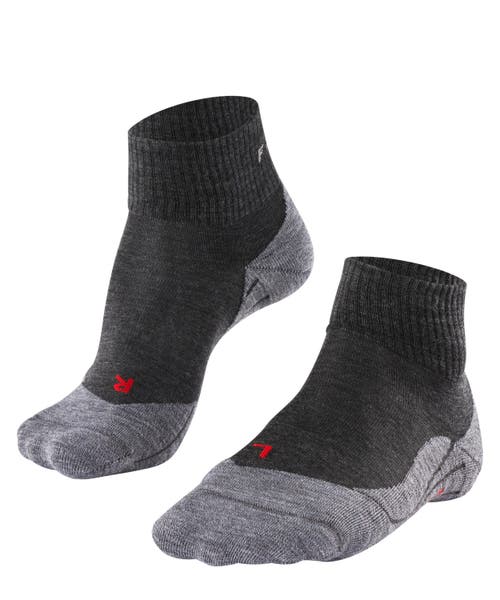 Falke Tk5 Wander Short Hiking Socks In Black