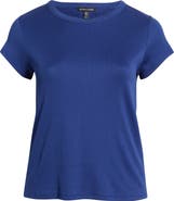 Eileen Fisher Rib Crewneck Organic Cotton T-Shirt