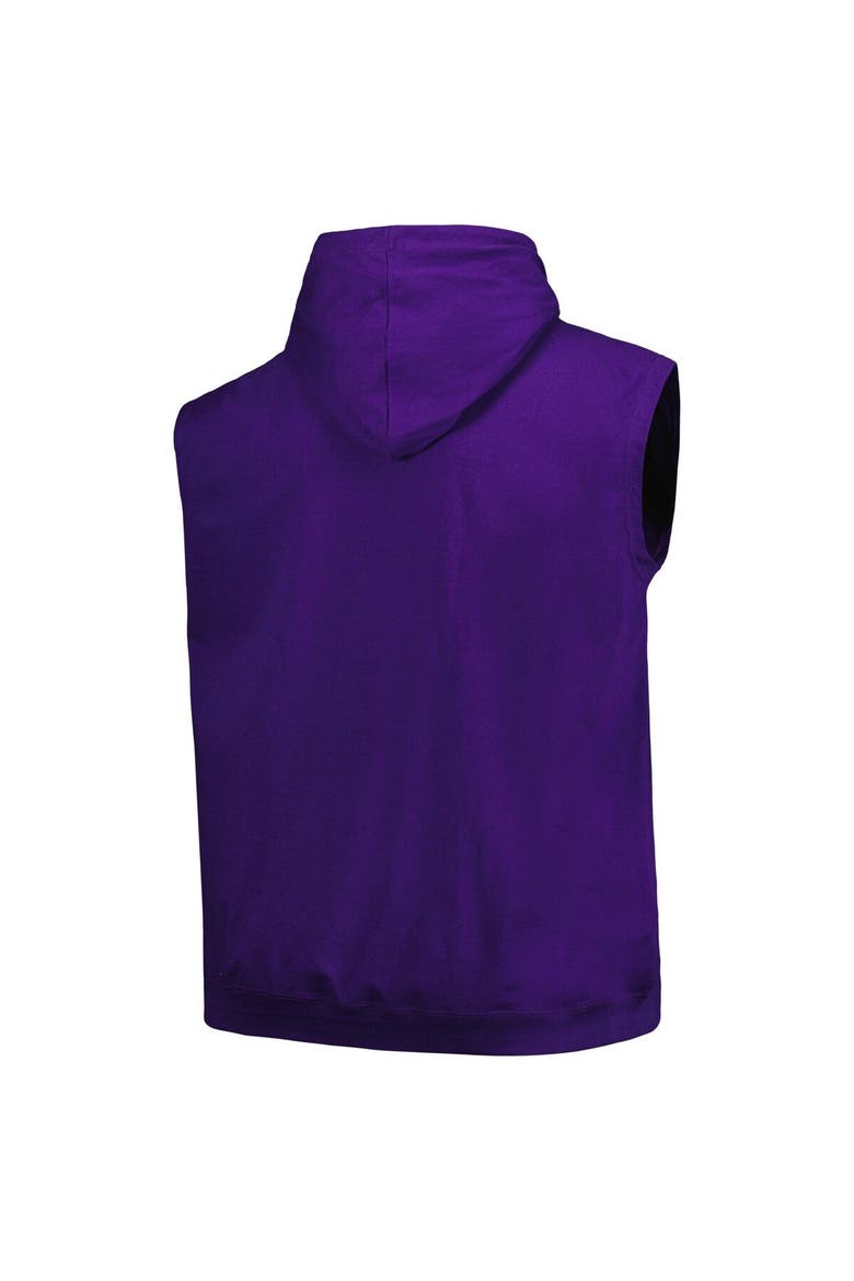 Men's Fanatics Branded Purple Phoenix Suns Big & Tall Jersey Muscle Pullover Hoodie, Alternate, color, Purple