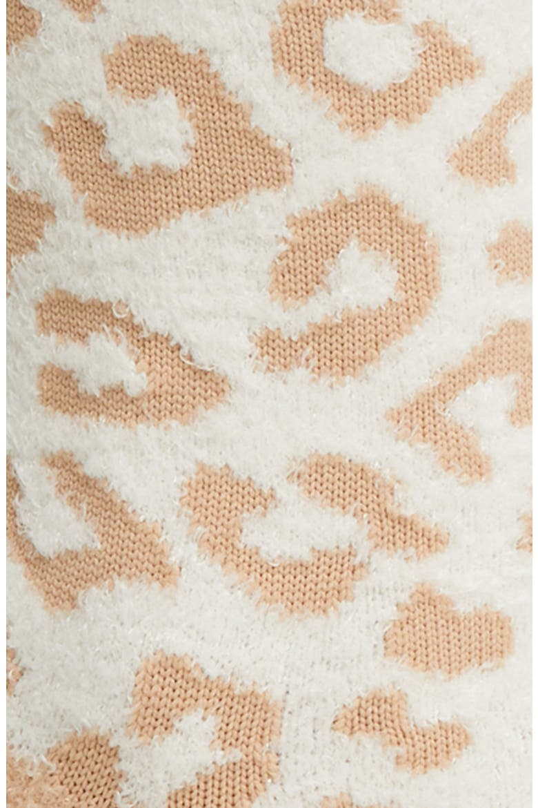 Leslie Crew Socks, Alternate, color, NATURAL LEOPARD