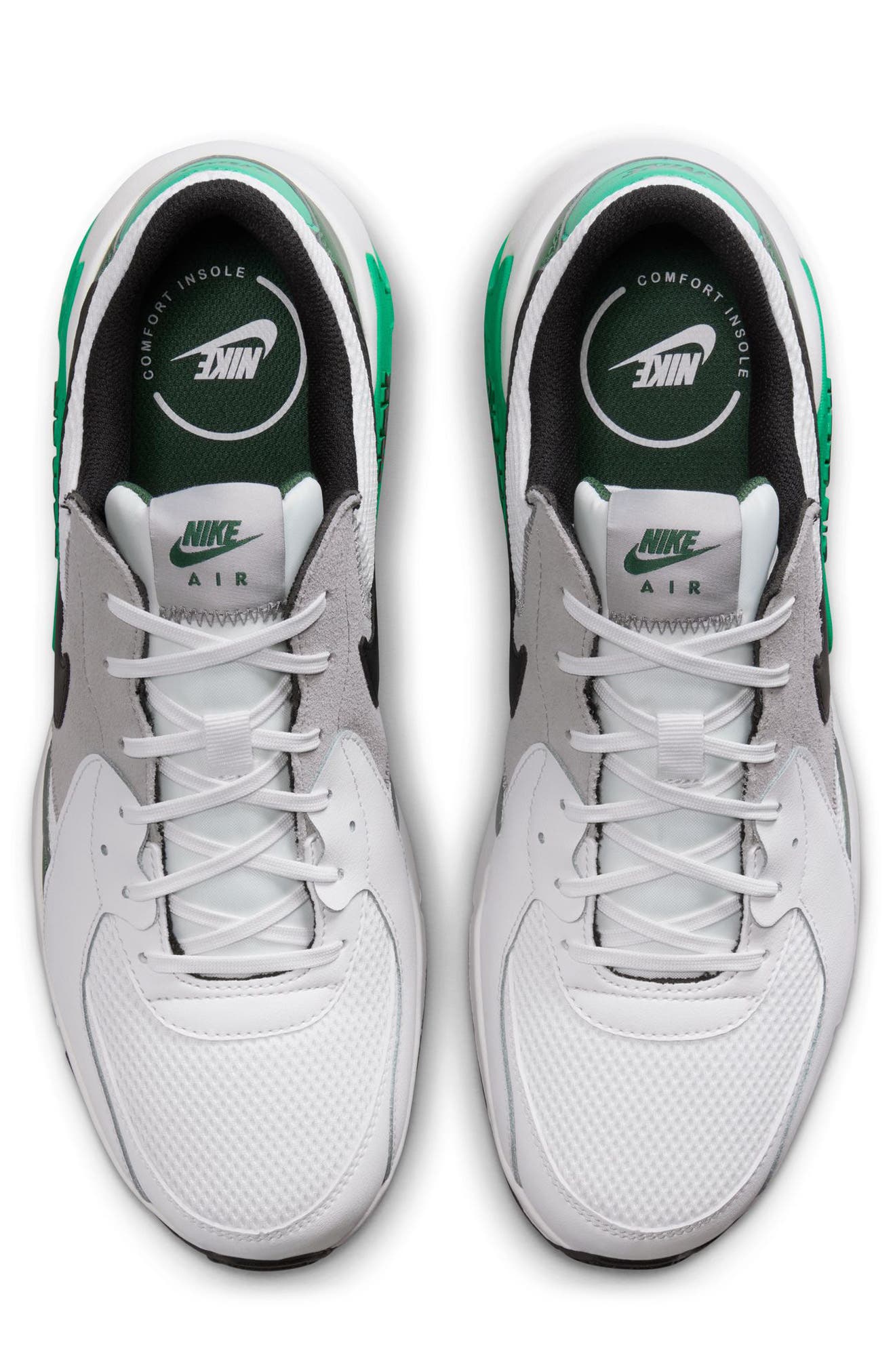 Air Max Excee Sneaker, Alternate, color, SUMMIT WHITE/ STADIUM GREEN