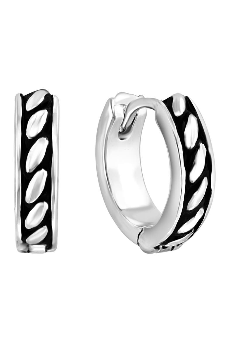 Sterling Silver Hoop Earrings, Alternate, color, SILVER