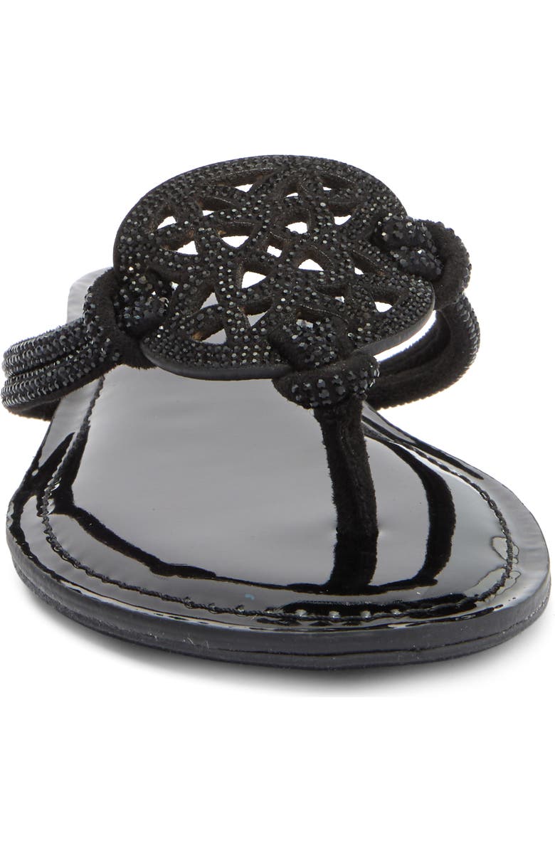 DV by Dolce Vita Gotie Rhinestone Strap Slide Sandal, Alternate, color,