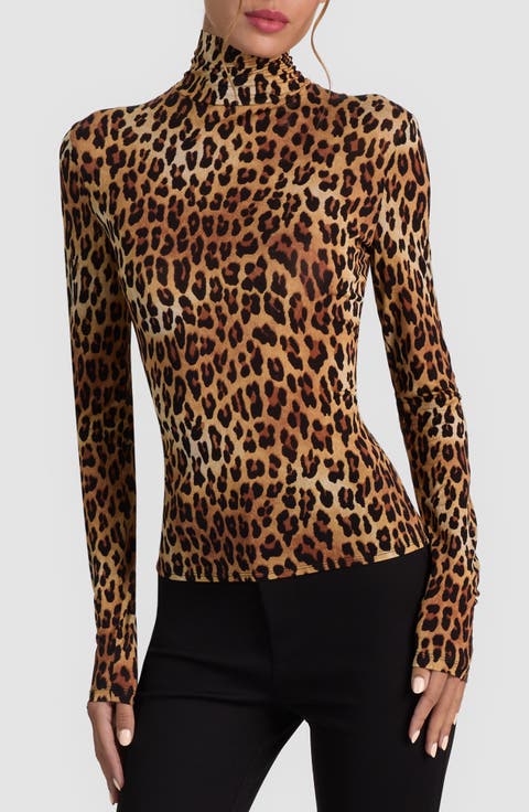 Delaina Long Sleeve Mock Neck Top