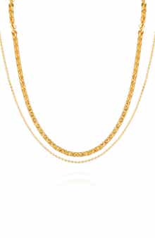 Vince Camuto Set of 2 Mixed Chain Necklaces