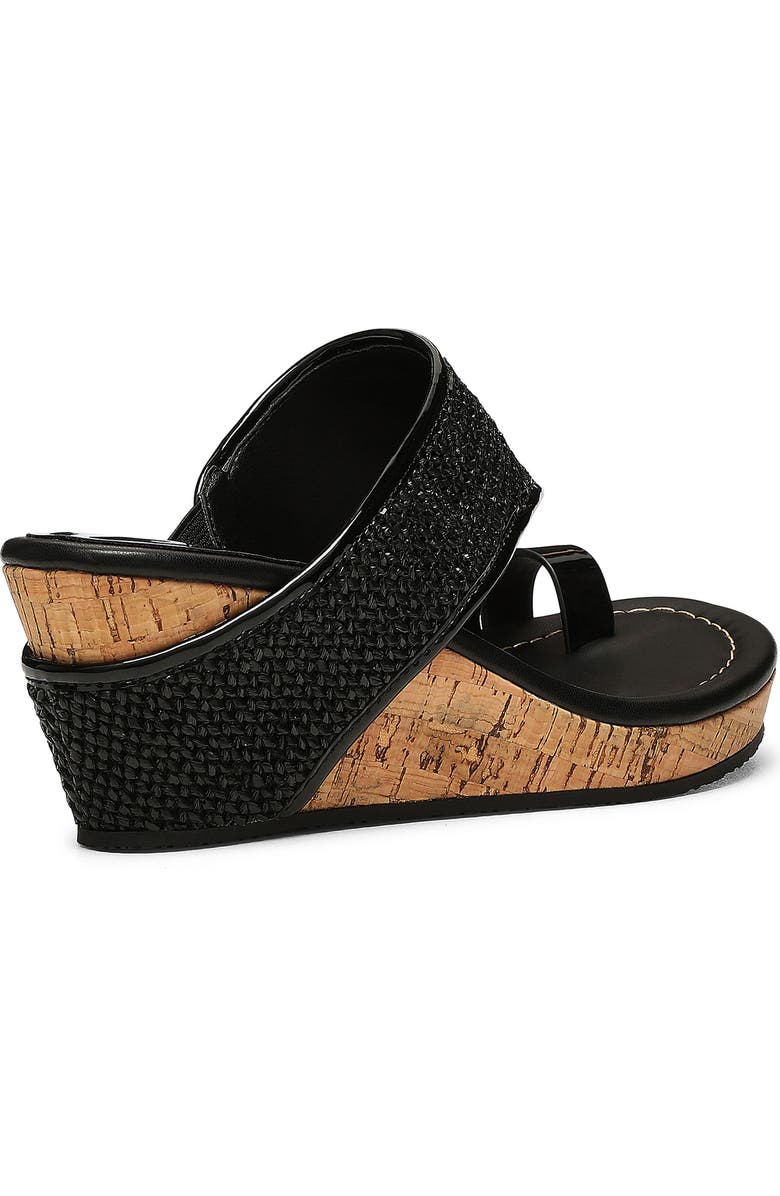Donald Pliner Platform Wedge Sandal, Alternate, color, Black