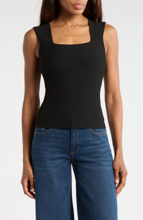 Square Neck Sleeveless Top