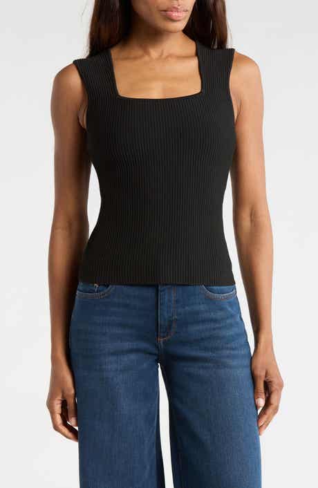 DL1961 Square Neck Sleeveless Top