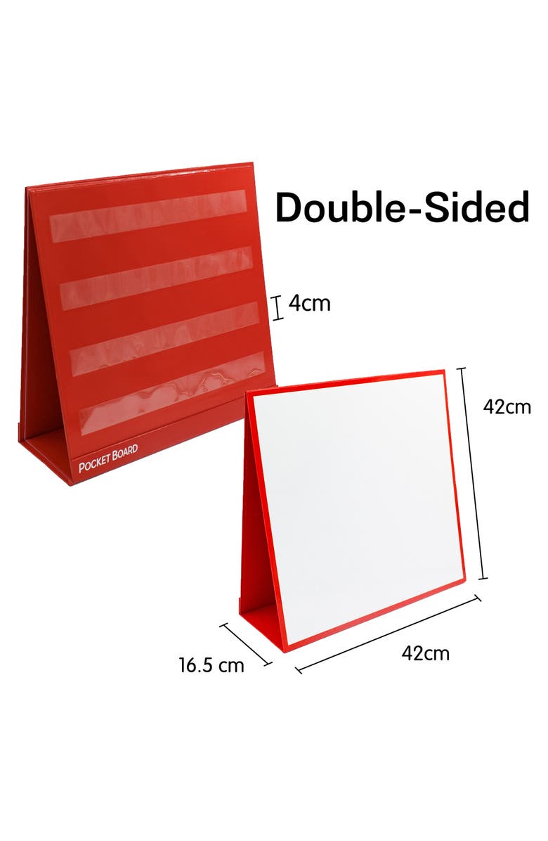 Junior Learning Tabletop Desk Pocket Board Chart, Alternate, color, Multicolored