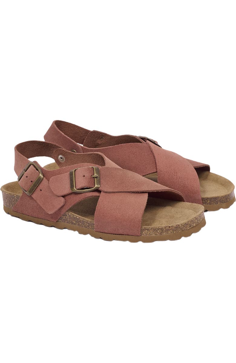 Celtic & Co. Crossover Buckle Sandal, Main, color, Terracotta