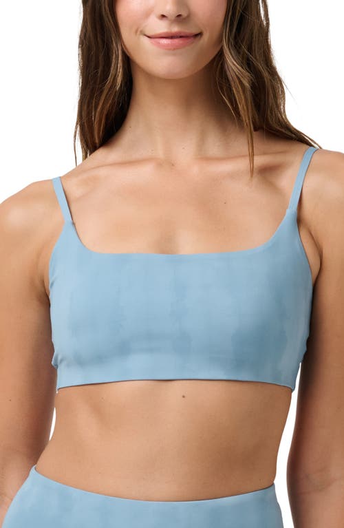 Travismathew Moveknit Resilience Longline Sports Bra In Blue