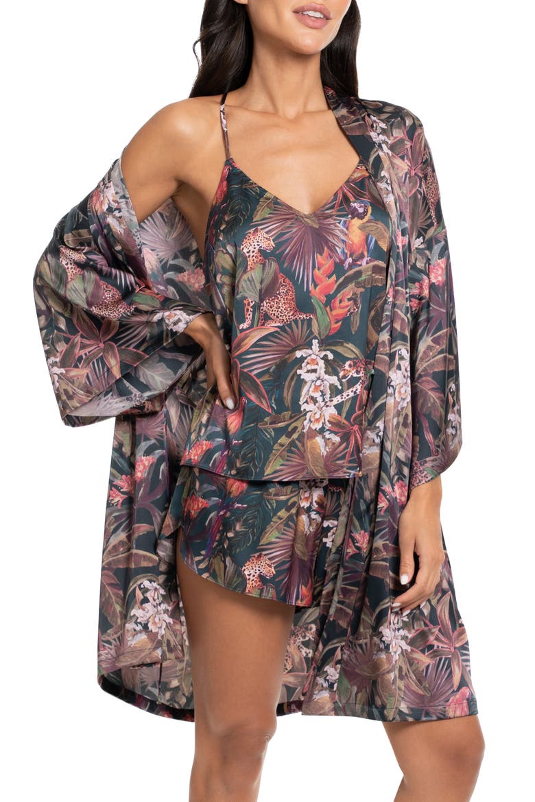 Print Short Pajamas, Alternate, color, NAVY