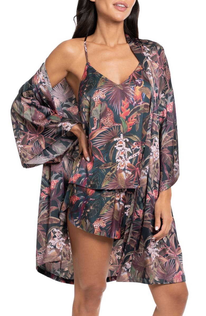 Midnight Bakery Print Short Pajamas, Alternate, color, Navy