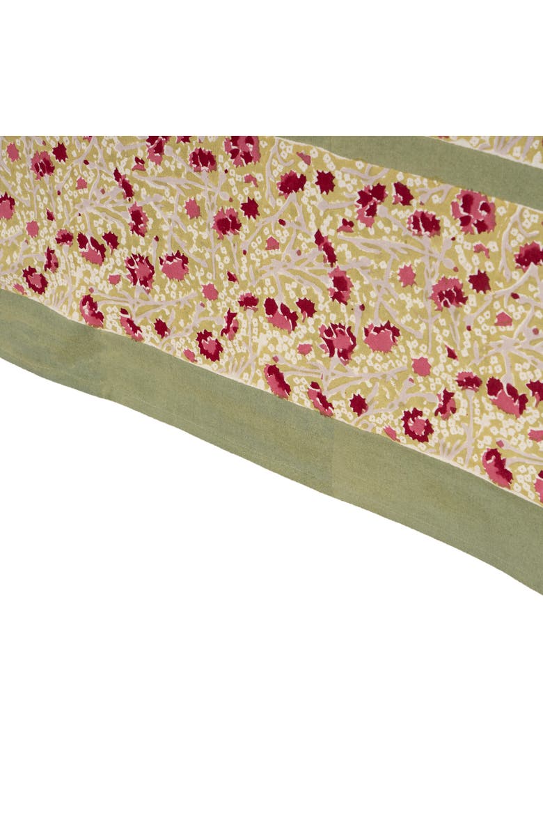 Meadows Tablecloth, Alternate, color, Red/Green 71" x 128"