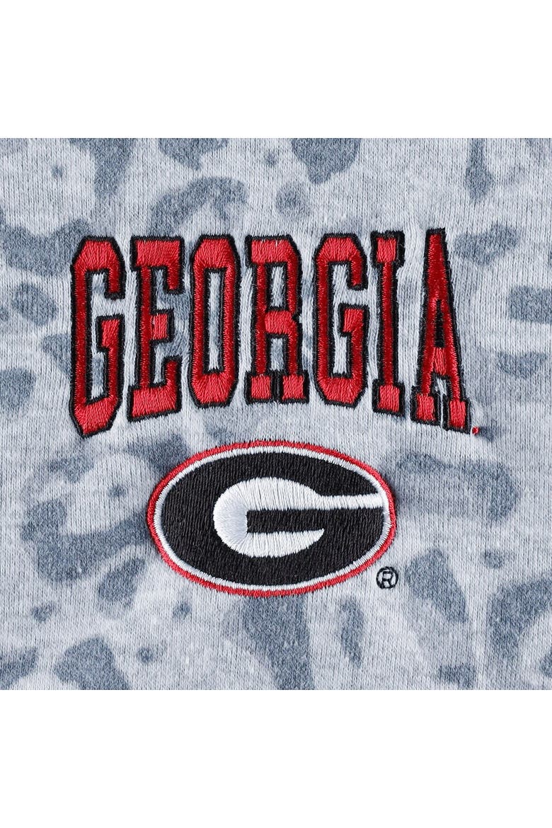 Women's Gameday Couture Heather Gray Georgia Bulldogs Leopard Quarter-Zip Sweatshirt, Alternate, color, Heather Gray