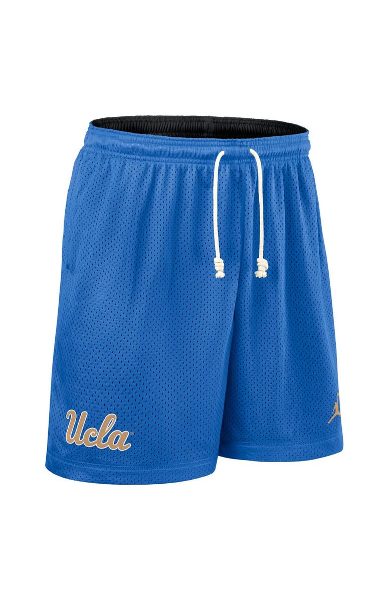 Jordan Brand Men
s Jordan Brand Blue/Black UCLA Bruins 2025 Sideline Reversible Performance Shorts, Alternate, color, Blue