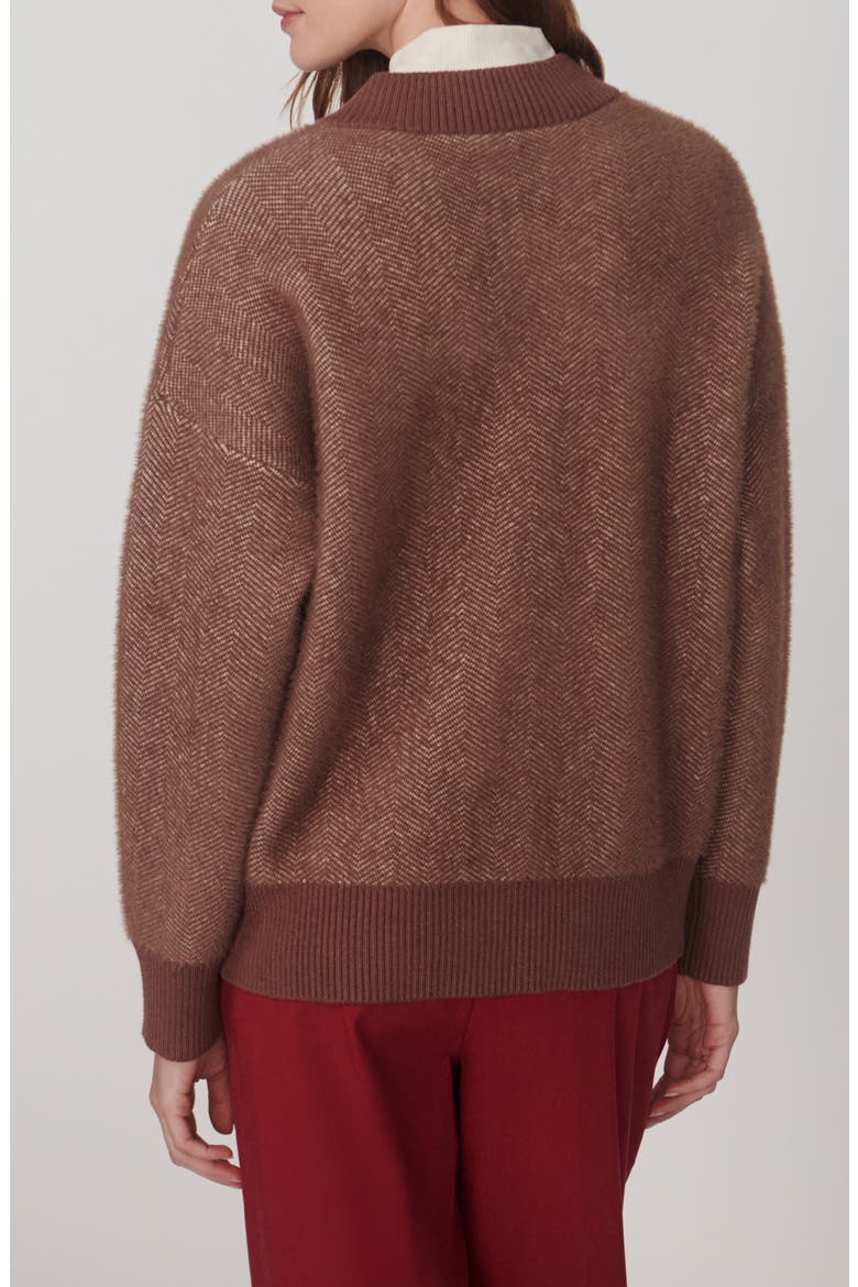 Zenia Full Zip Knit Jacket, Main, color, NUTMEG