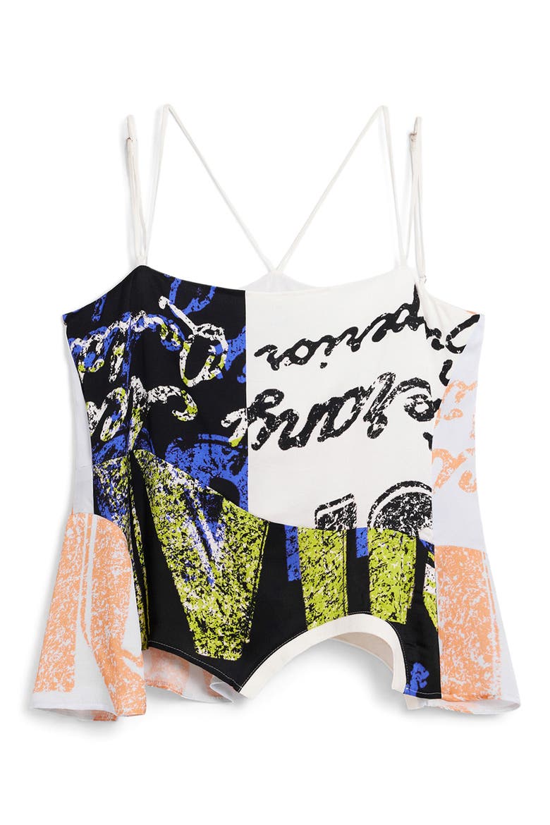 Asymmetric Strappy Camisole, Alternate, color, WHITE