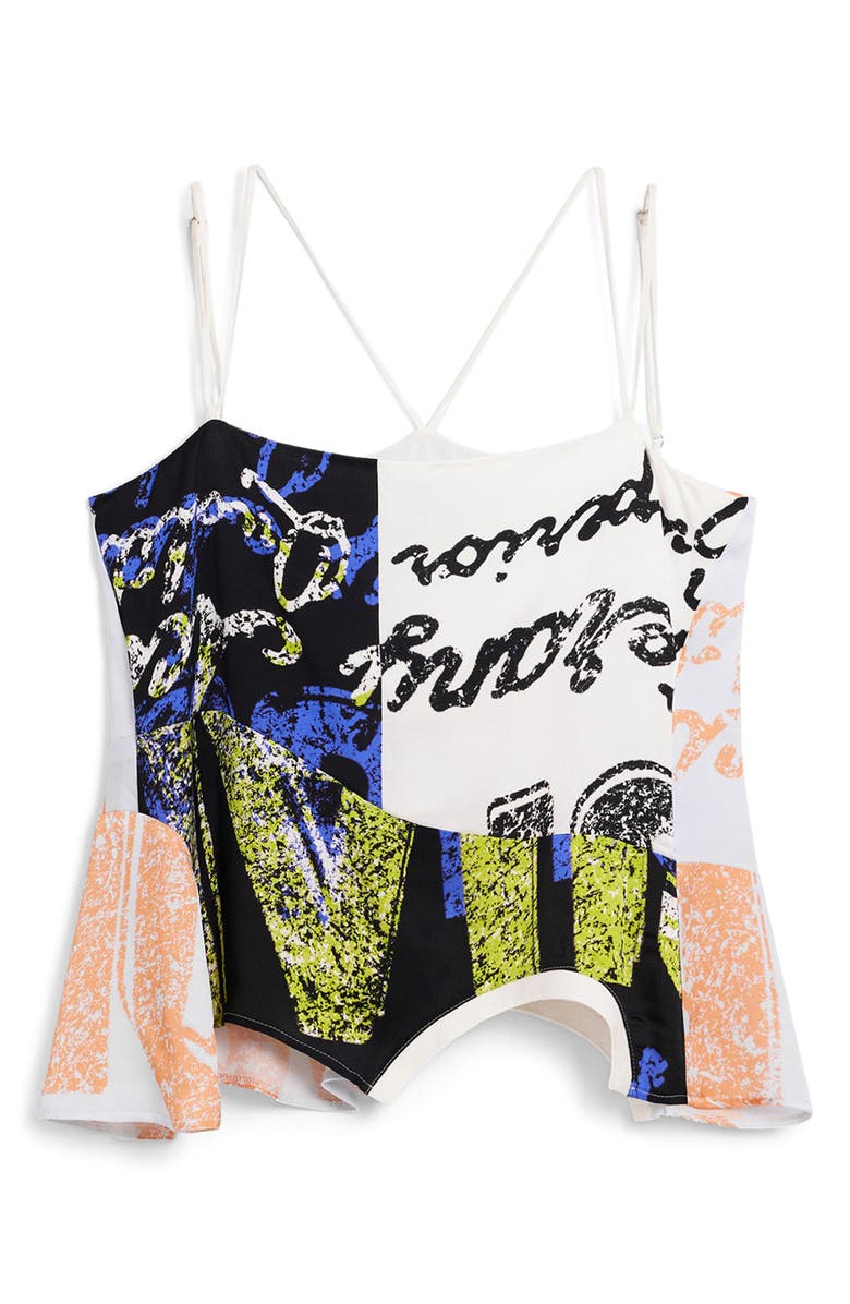 Desigual Asymmetric Strappy Camisole, Alternate, color, White