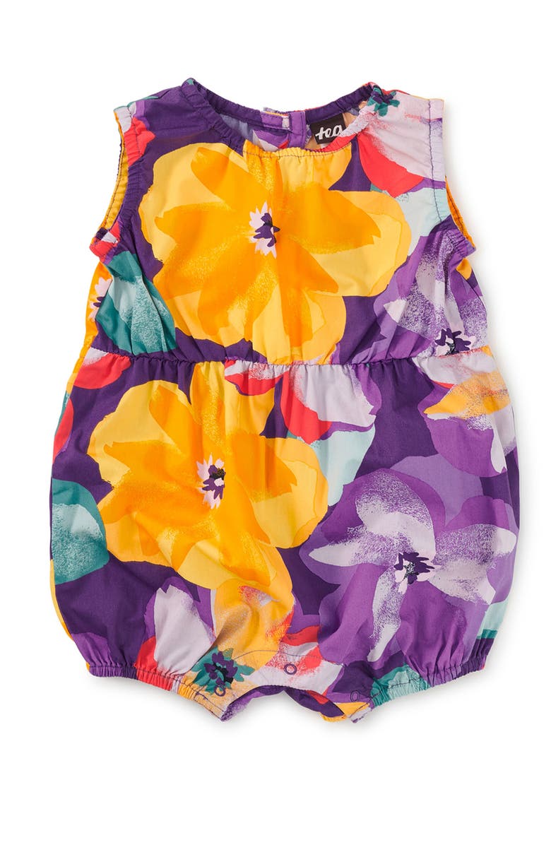Tea Collection Peek-a-Boo Back Baby Romper, Main, color, 