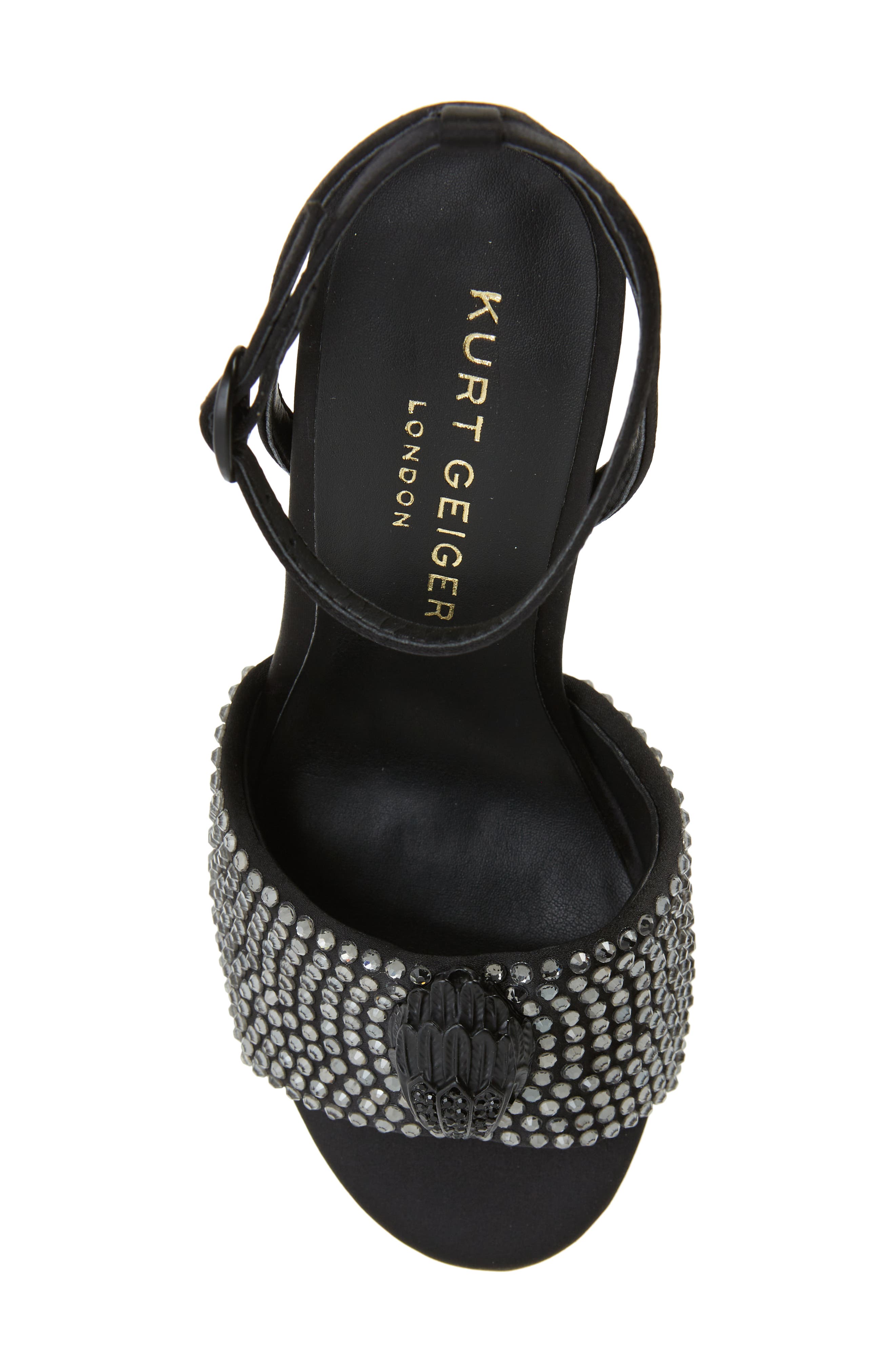 Kurt Geiger London Kurt Geiger Kensington Embellished Ankle Strap Sandal, Alternate, color, 