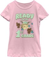 Star Wars: The Mandalorian Girl's Star Wars The Mandalorian Ready For 1st Grade Graphic T-Shirt