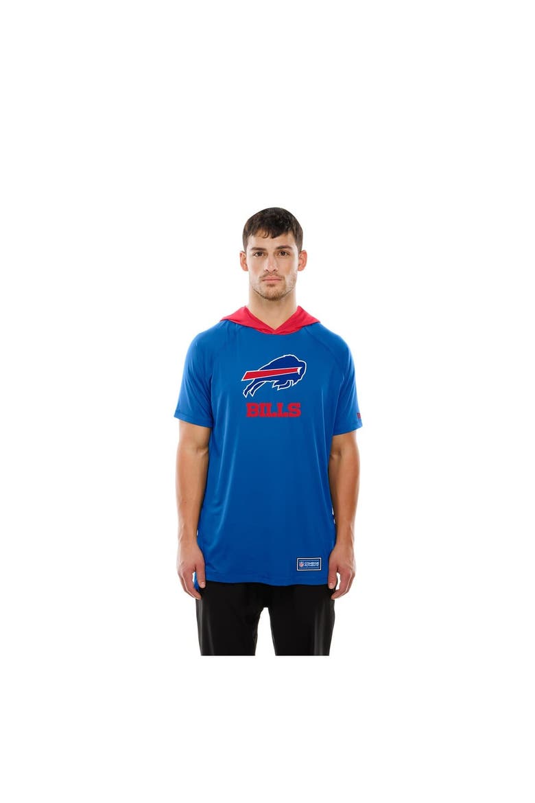 Men's New Era  Royal Buffalo Bills Combine Authentic Hooded Raglan Short-Sleeve T-Shirt, Alternate, color, Royal