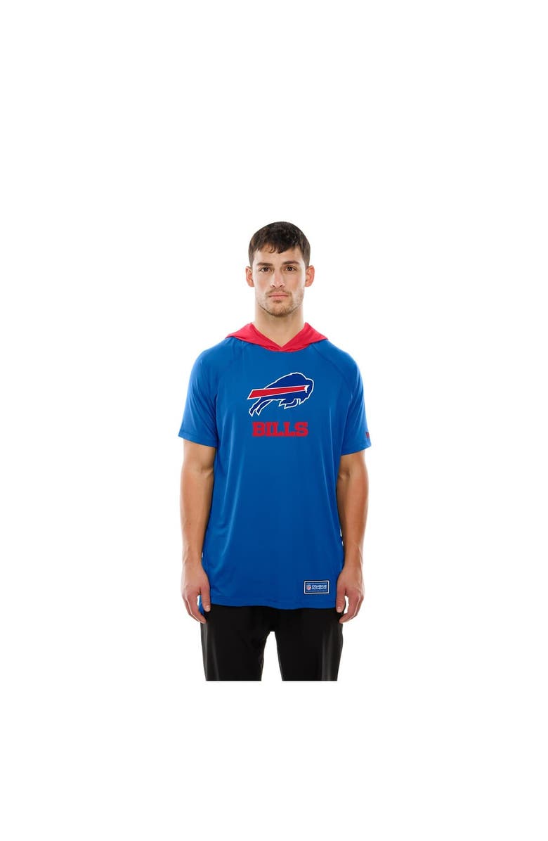 New Era Men's New Era Royal Buffalo Bills Combine Authentic Hooded Raglan Short-Sleeve T-Shirt, Alternate, color, Royal