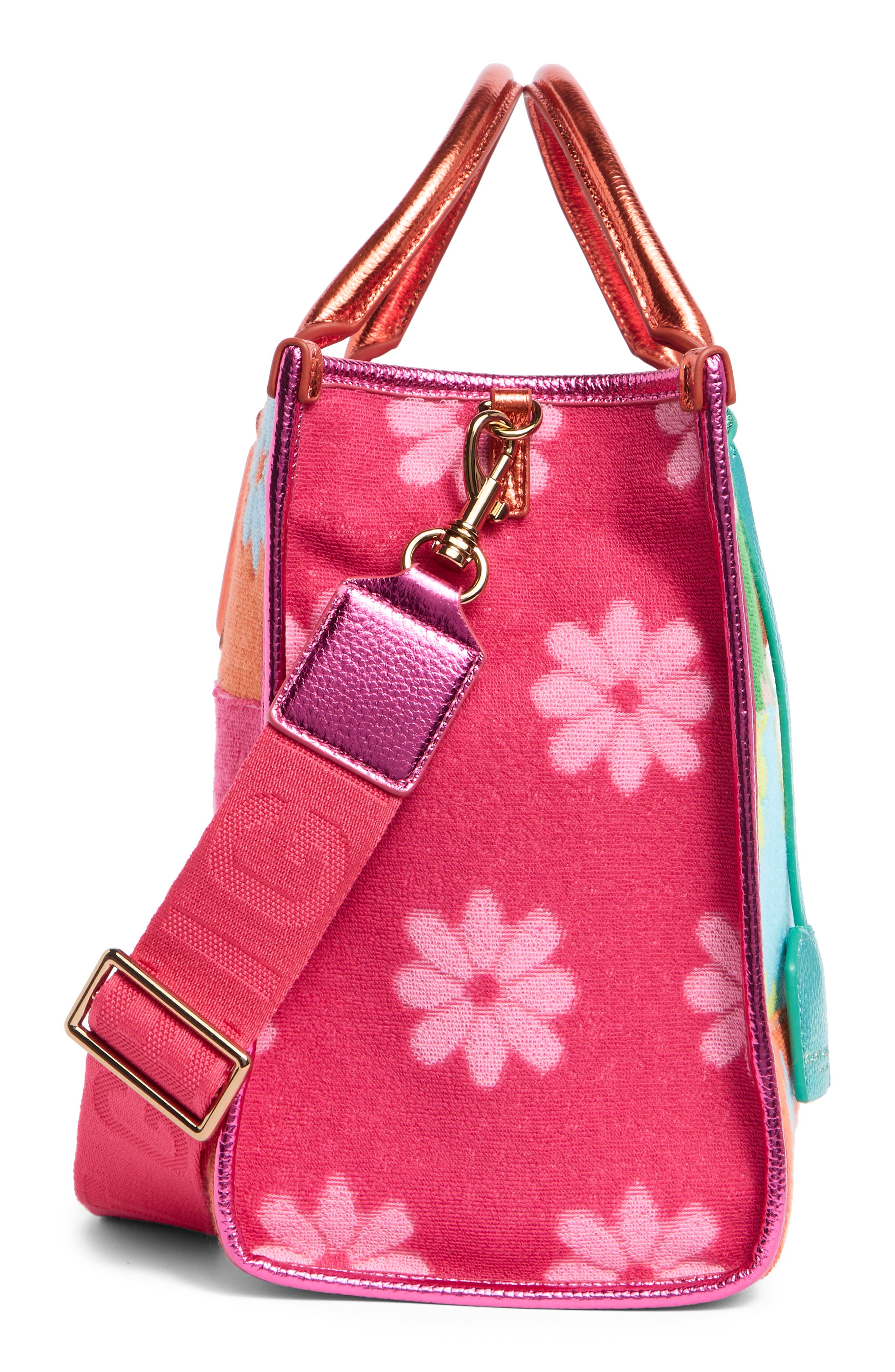 Kurt Geiger London Chiswick Floral Tote Bag, Alternate, color, Pink Multi