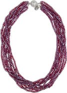 SAACHI Multi-Strand Crystal Necklace
