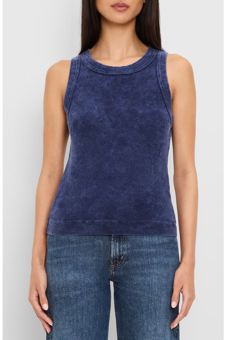 Gina Wide Binding Cropped Tank, Main, color, NOCTURNAL
