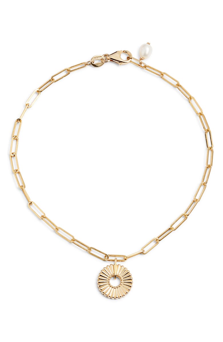 Poppy Finch Bloom Pendant Bracelet, Main, color, 