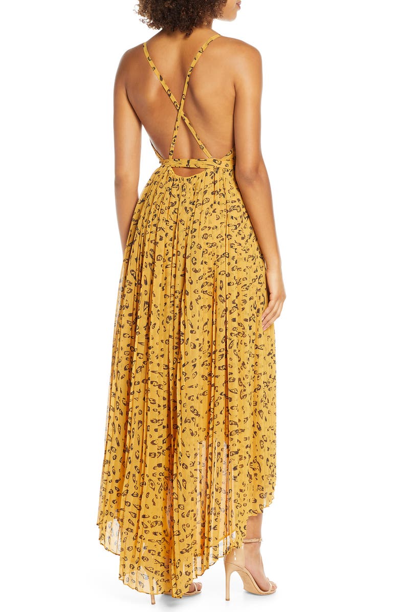 Fame and Partners Leopard Print Wrap Dress, Alternate, color, 