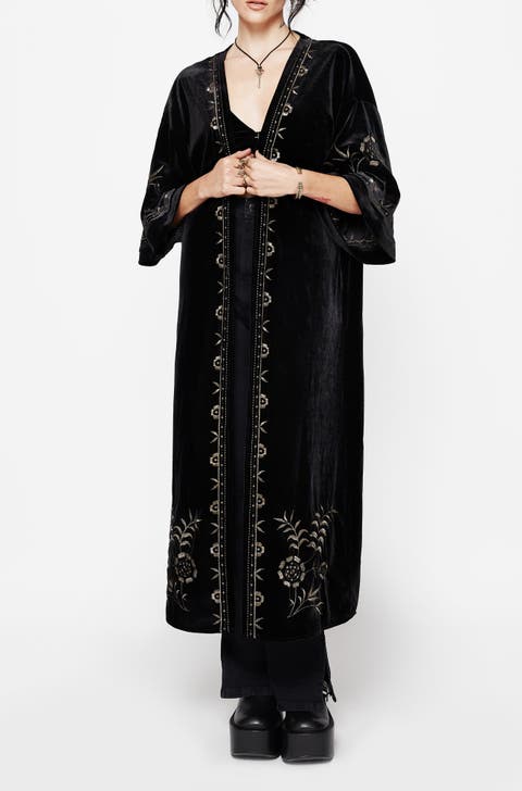 Kobra Velvet Snake Longline Robe