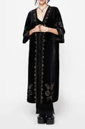 Disturbia Kobra Velvet Snake Longline Robe