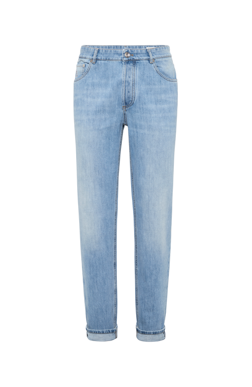 Brunello Cucinelli Traditional Fit Denim Jeans In Light Denim