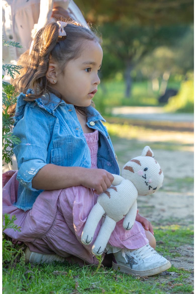 Cat Cotton Stuffed Animal, Alternate, color, IVORY