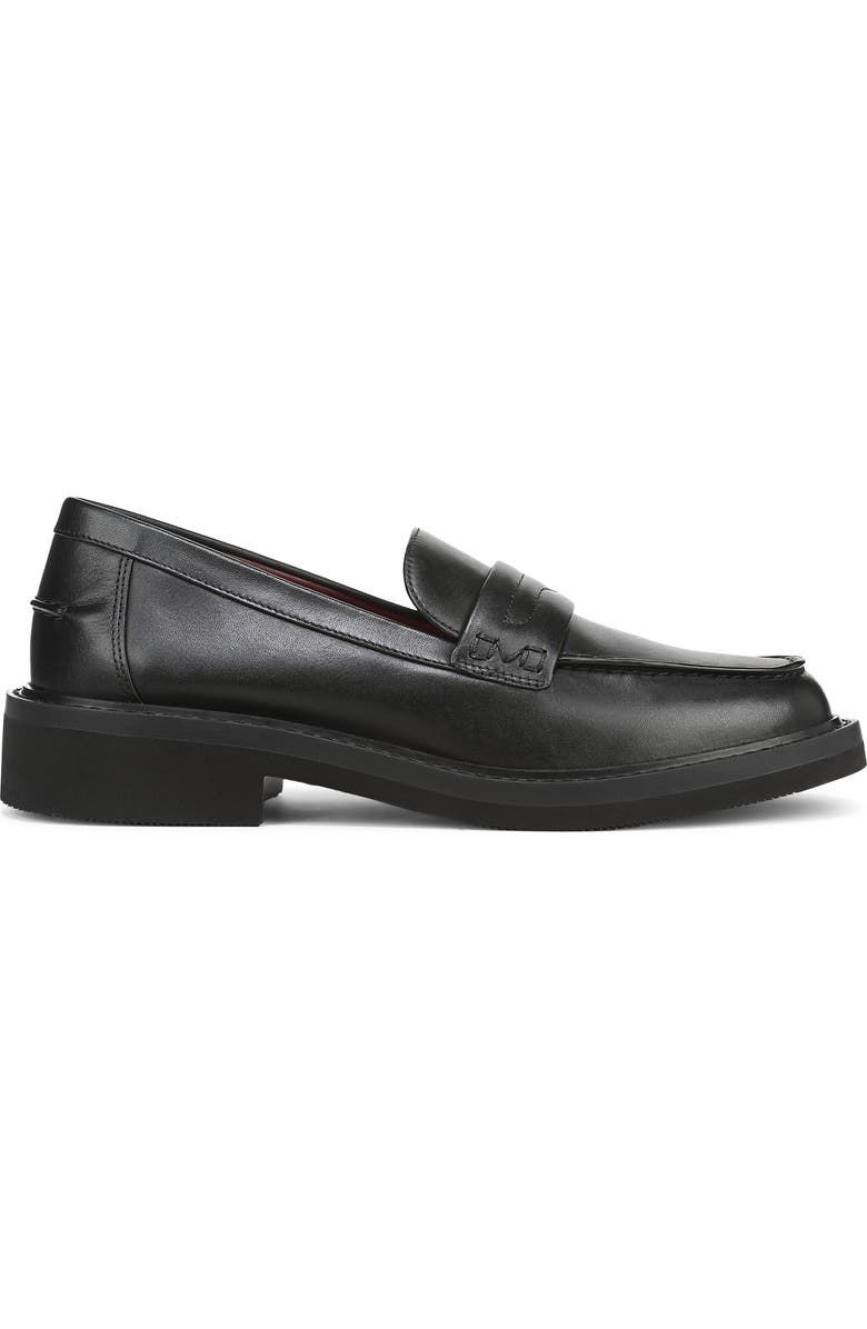 Vionic Caitlin Penny Loafer, Alternate, color, Black Leather