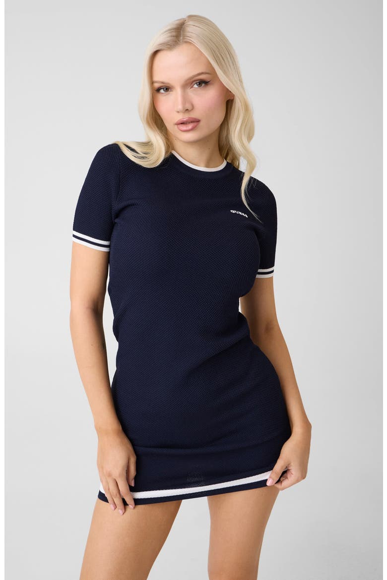 Gabry Sweater Minidress, Alternate, color, BLUE
