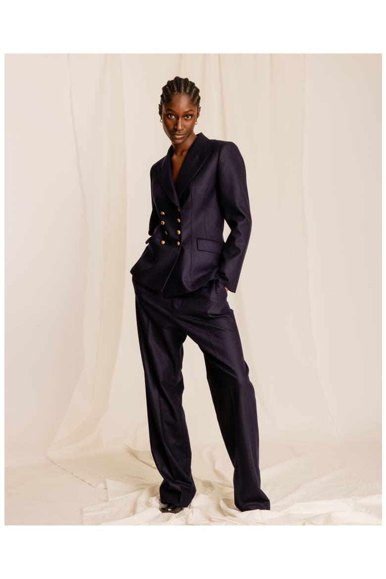 Classic Wool Trousers, Alternate, color, Blue