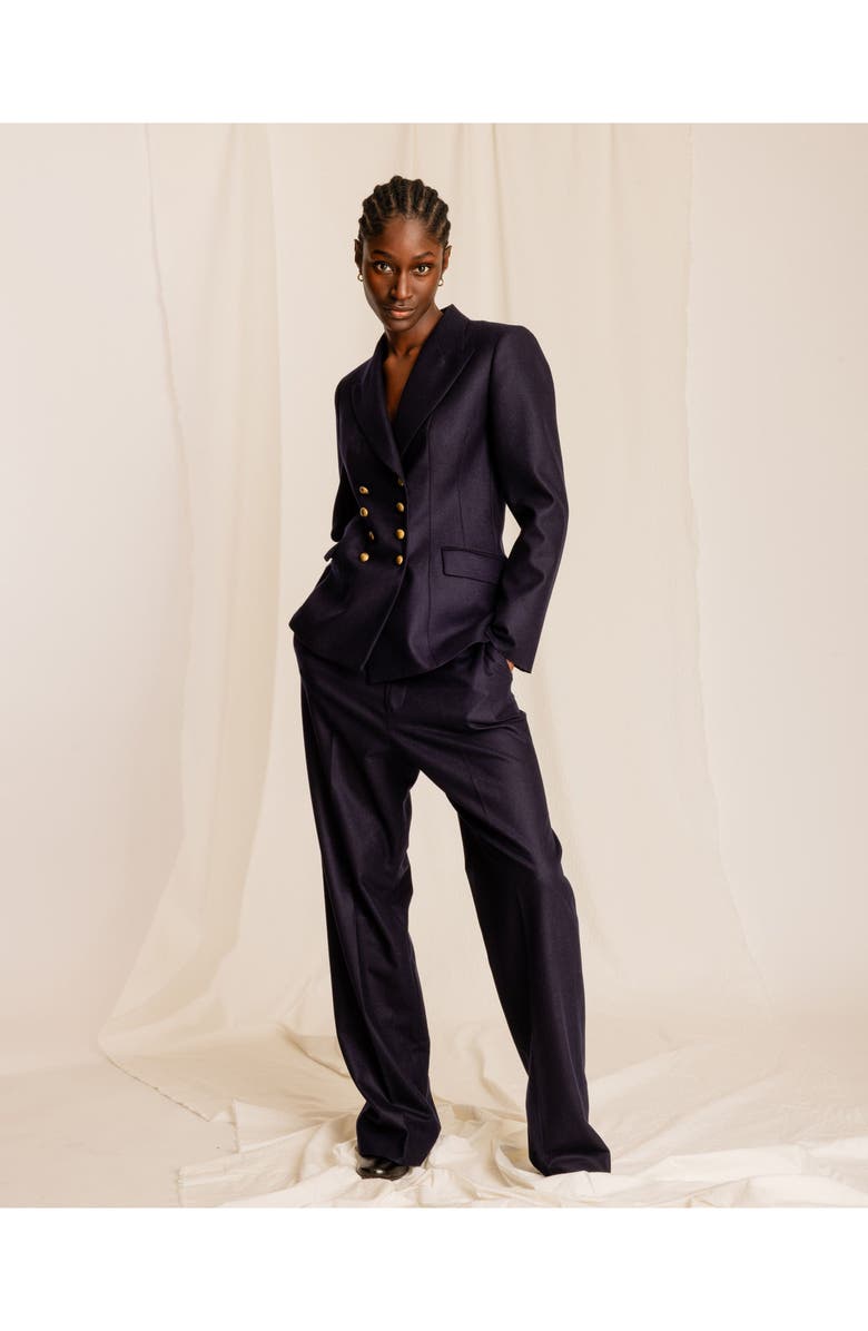 Fortela Classic Wool Trousers, Alternate, color, Blue