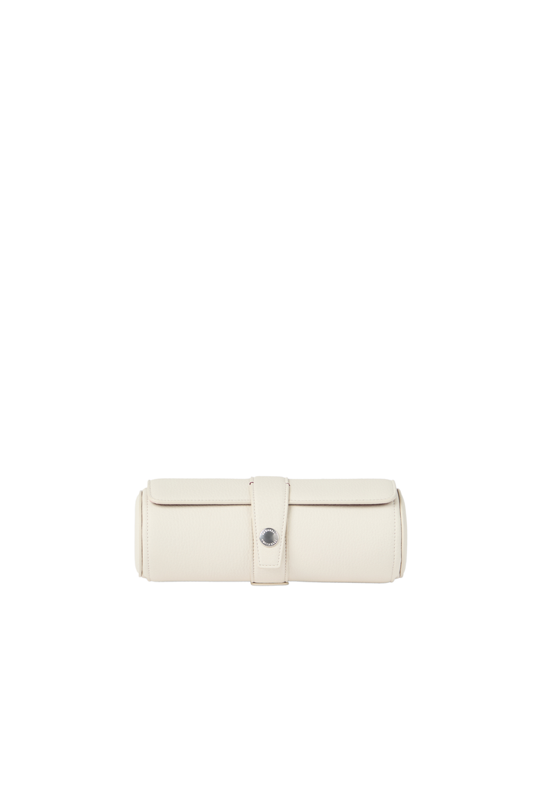 Fine grain calfskin watch box, Alternate, color, Chalk