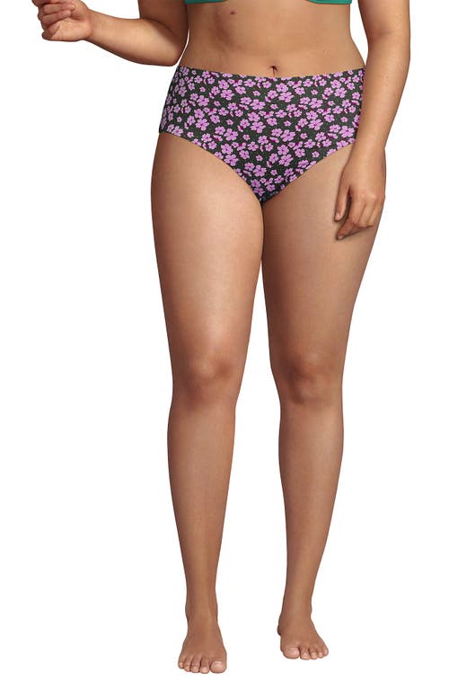 LANDS' END LANDS' END CHLORINE RESISTANT MID RISE CLASSIC BIKINI BOTTOMS