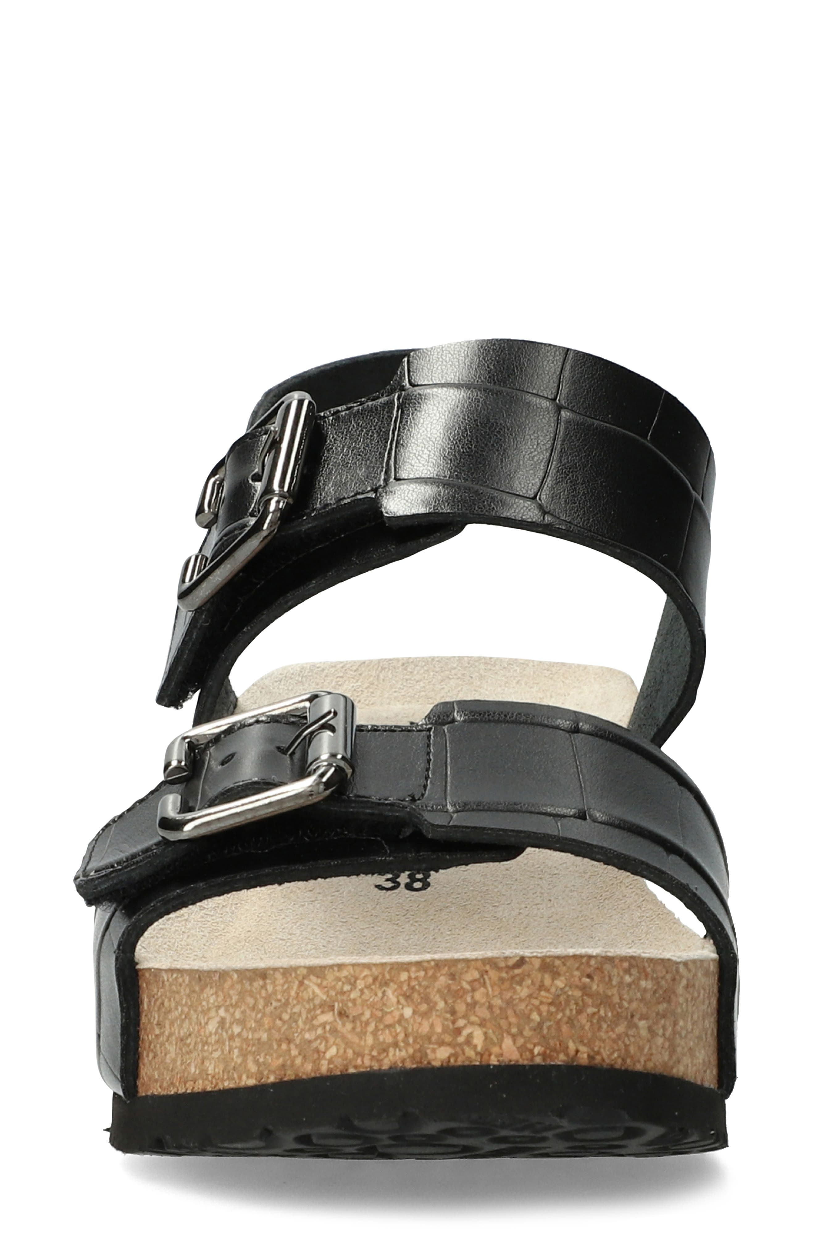 Lissandra Platform Wedge Sandal, Alternate, color, BLK SONORA