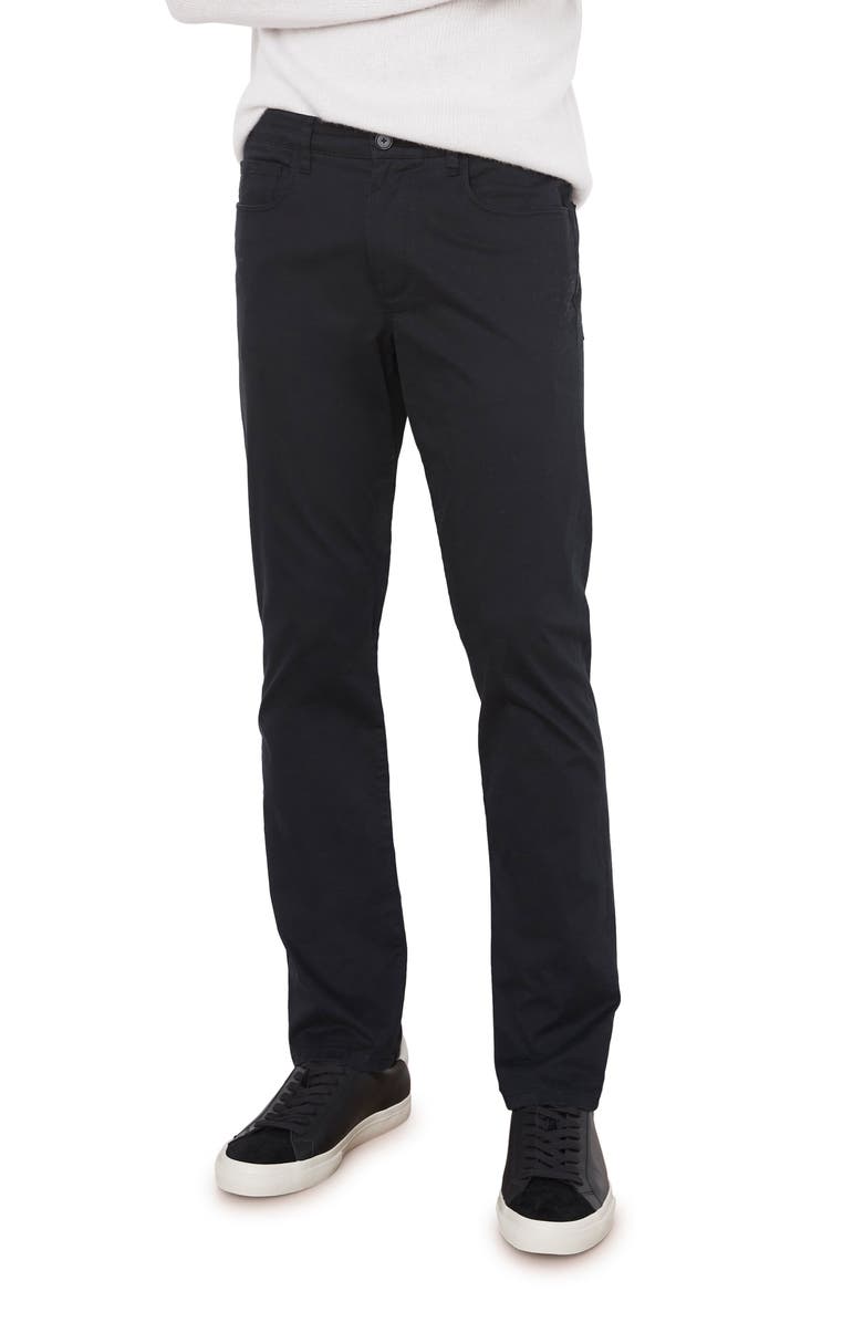 Vince Dylan Stretch Cotton Blend Five Pocket Pants, Main, color, Black